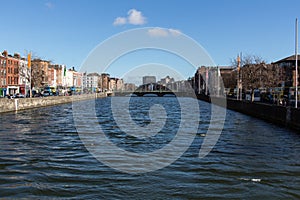 River Liffey in Dublin, Ireland, 2015