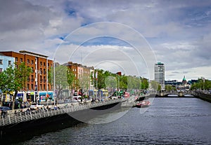 River Liffey Flows Through the Centre of Dublin