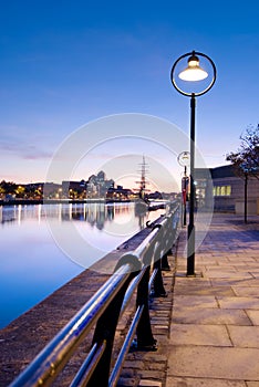 River Liffey By Night