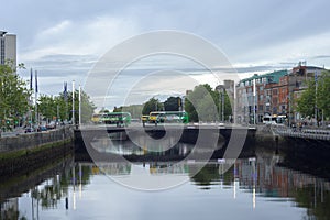 River Liffey, Rosie Hackett Bridge, Dublin, Ireland