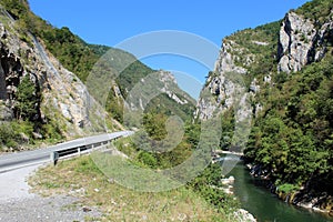 River Lim gorge between Serbia and Montenegro photo