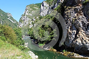 River Lim gorge between Serbia and Montenegro photo