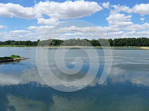 The river the Loire close to le Cul du Moulin