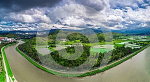 The River-loop area of Shenzhen River
