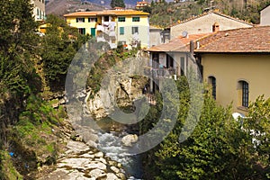 River on the Loro ciuffenna village photo