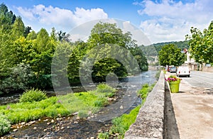 River Lot at Entraygues Sur Truyere Village