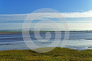 The River Lune estuary at low tide