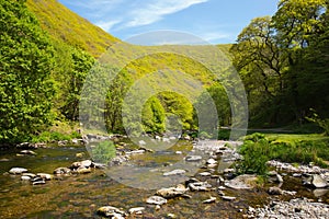 River Lyn near Lynmouth Devon on walk to Watersmeet