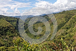 River Magdalena valley in southern part of Colombia photo