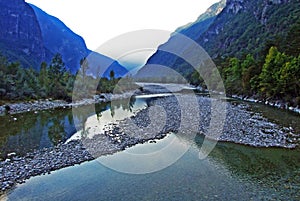 River Maggia or Fiume Maggia Valle Maggia