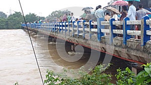 In river at mansoon time