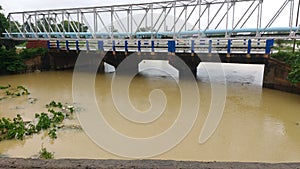 In river at mansoon time