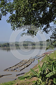 River Mekong Thailand Raft Nature Outdoor