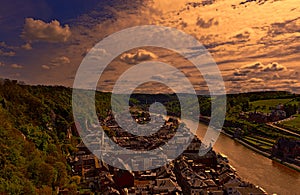 River Meuse in the Belgian City of Dinant