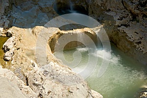 The river Mirna near the village Kotli in Croatia