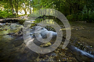 River Mladejka in the Strandja national park, in Bulgaria, Rocks