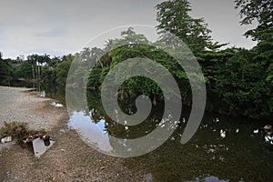 River in the morning near Baracoa, Cuba