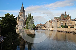 river moselle - metz - france