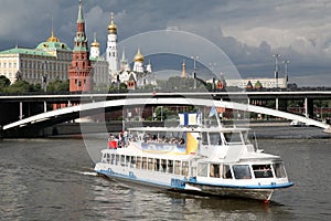 River motor ship in Moscow