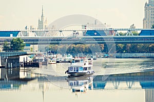 River motor ship in Moscow