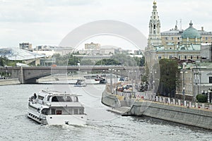 river motor ship on Moscow river