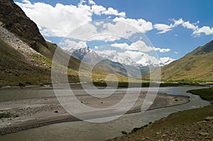 River and mountain in Suru Valley,Ladakh, India