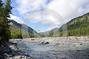 River in the mountains of the eastern Sayan