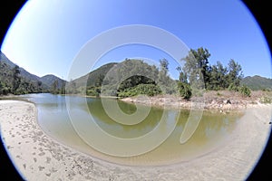 a river mouth of Sheung Luk Stream, hk