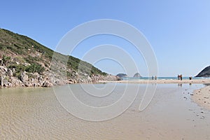 a river mouth of Sheung Luk Stream, hk