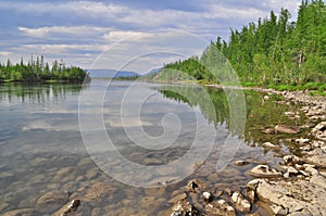 River Muksun, the Putorana plateau.