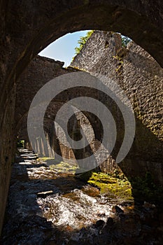 River in munitions factory, Orbaizeta photo