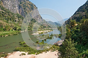 River Nam Ou near Nong Khiao in Laos