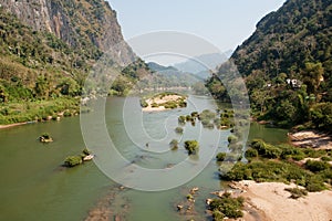 River Nam Ou near Nong Khiao in Laos