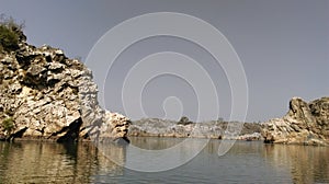 River Narmada through Bedaghat marbles