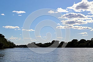 River, nature, blusky