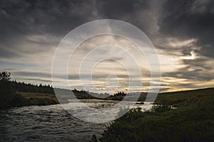 River Naver at dusk