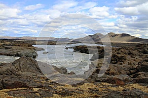 River near askja, iceland