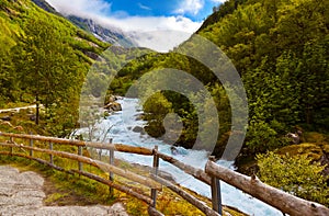 River near Briksdal glacier - Norway