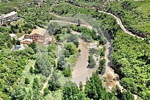 River near Mountains Montserrat