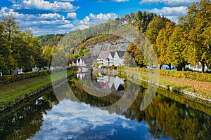 River Neckar at Sulz in Germany