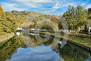 River Neckar at Sulz in Germany