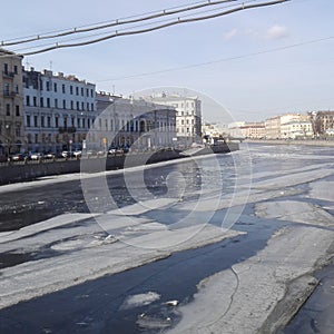 River Newa at St. Petersburg