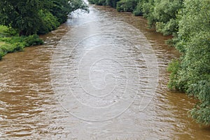 River NiÅ¡ava After Heavy Rain photo