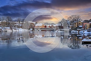 River Nidelva in the Norwegian city Trondheim