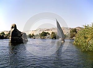 River Nile, Asuan photo