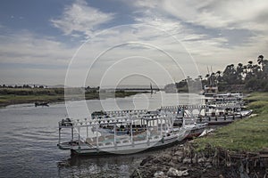 The river Nile, the boats.