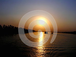 River Nile sunset, Egypt