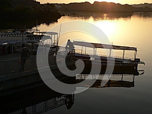 River Nile taxi at Aswan, Egypt