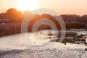 The river Nisava in magic hour