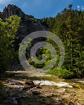 River in the Oetschergraeben Gorge in Austria photo